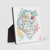 Tu nur, was dein Herz dir sagt Fotoplatte (Vorderseite)