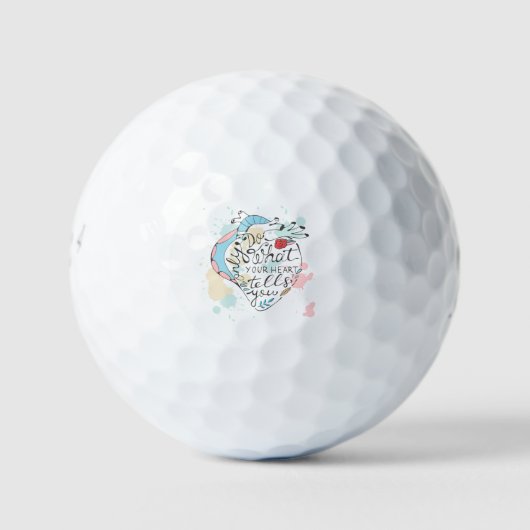 Tu nur, was dein Herz dir sagt Golfball (Vorderseite)