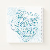 Tu nur, was dein Herz dir sagt Notizbuch (Rückseite)