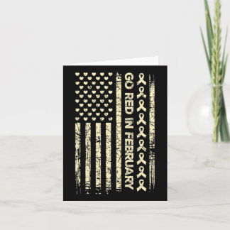 Tu Red Ribbon Herz-Krankheit Sensibilisierung Gesc Karte