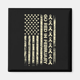 Tu Red Ribbon Herz-Krankheit Sensibilisierung Gesc Magnet