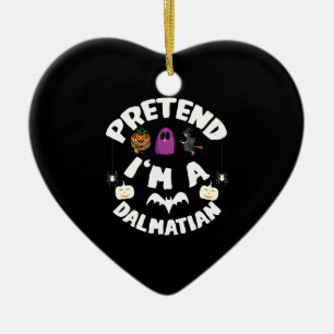Tu so als Dalmatiner Halloween-Kostüm-Geschenk vor Keramik Ornament