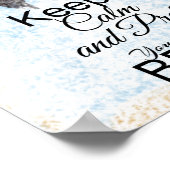 Tu so, als ob du am Strand bist | Dolphin Poster (Ecke)