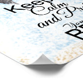 Tu so, als ob du am Strand bist | Dolphin Poster (Ecke)