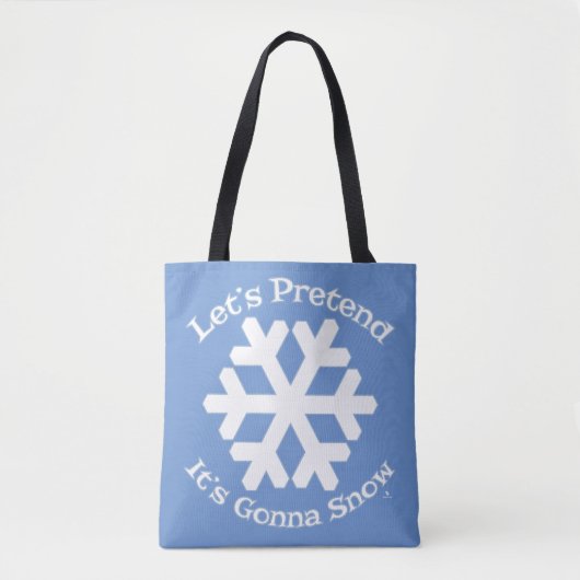 Tu so, als schneesichere Winter Fun Snowflake Tasche (Vorderseite)