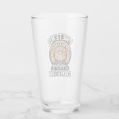 Tu so, als sei ich ein dalmatinischer Halloween-Hu Glas (Rückseite)