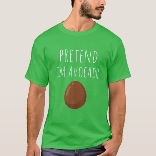 Tu so, als wäre an Avocado Funny Lazy Halloween T-Shirt (Vorderseite)