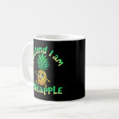 Tu so, als wäre ich Ananas - Funny & Niedlich Trop Kaffeetasse (Vorderseite Links)