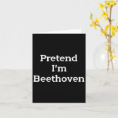 Tu so, als wäre ich Beethoven Costume Funny Music Karte (Gelbe Blume)