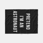 Tu so, als wäre ich ein Astronautin Halloween Lazy Fleecedecke (Vorderseite (Horizontal))