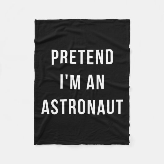 Tu so, als wäre ich ein Astronautin Halloween Lazy Fleecedecke (Vorderseite)