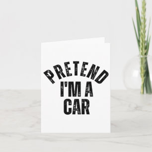 Tu so, als wäre ich ein Autos, das sich lustig auf Karte