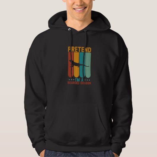 Tu so, als wäre ich ein bartetes DrachenHalloween Hoodie (Vorderseite)