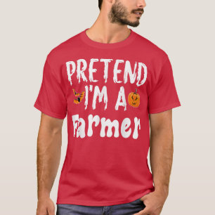 Tu so, als wäre ich ein Bauer Halloween-Kostüm-Par T-Shirt