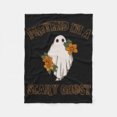 Tu so, als wäre ich ein Beängstigendes Ghost Hallo Fleecedecke (Vorderseite)