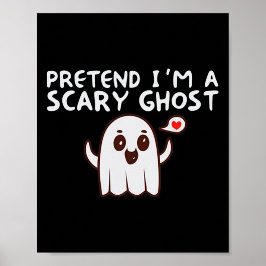 Tu so, als wäre ich ein Beängstigendes Halloween-K Poster (Vorne)