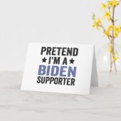 Tu so, als wäre ich ein Biden Supporter Funny Hall Karte (Gelbe Blume)