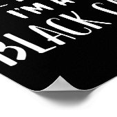 Tu so, als wäre ich ein Black Cat Kostüm Party Fun Poster (Ecke)