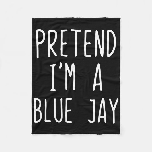 Tu so, als wäre ich ein blaues Jay-Kostüm Hallowee Fleecedecke (Vorderseite)