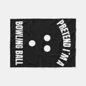 Tu so, als wäre ich ein bowling Ball Halloween-Kos Fleecedecke (Vorderseite (Horizontal))