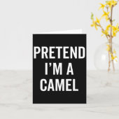 Tu so, als wäre ich ein Camel Funny Halloween-Kost Karte (Gelbe Blume)