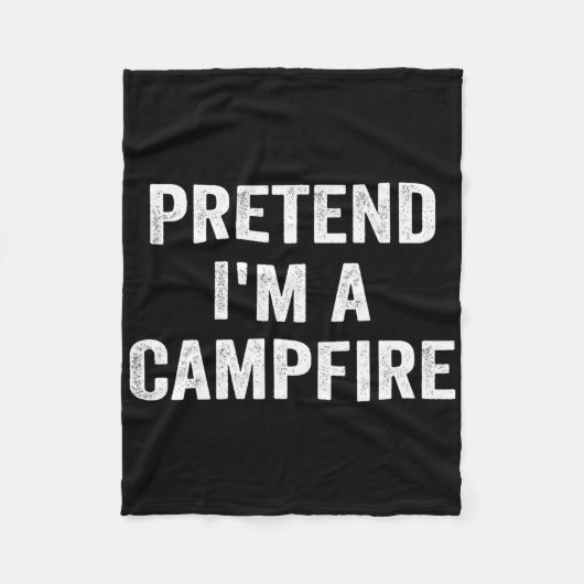 Tu so, als wäre ich ein Campfeuer-Weihnachtskostüm Fleecedecke (Vorderseite)