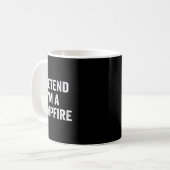 Tu so, als wäre ich ein Campfeuer-Weihnachtskostüm Kaffeetasse (Vorderseite Links)