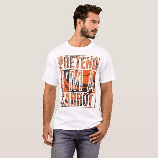 Tu so, als wäre ich ein Carrot Funny Halloween T-Shirt (Vorne ganz)