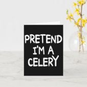 Tu so, als wäre ich ein Celery Costume Halloween C Karte (Gelbe Blume)