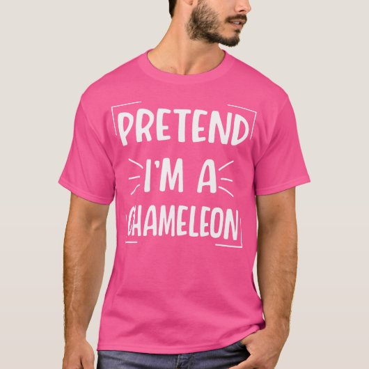 Tu so, als wäre ich ein Chameleon Funny Halloween T-Shirt (Vorderseite)