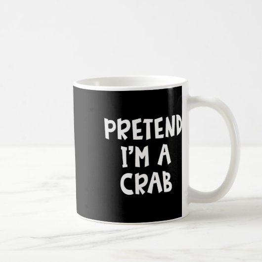 Tu so, als wäre ich ein Crab Matching Costume Lazy Kaffeetasse (Rechts)