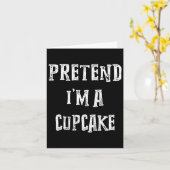 Tu so, als wäre ich ein Cupcake Halloween Kostümpa Karte (Gelbe Blume)
