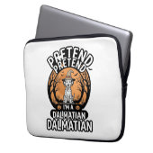 Tu so, als wäre ich ein dalmatinischer Halloween-H Laptopschutzhülle (Vorderseite Links)