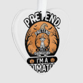 Tu so, als wäre ich ein dalmatinischer Halloween-H Ornament (Vorderseite)