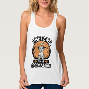Tu so, als wäre ich ein dalmatinischer Halloween-H Tank Top