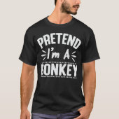 Tu so, als wäre ich ein Donkey Easy Lazy Hallowee T-Shirt (Vorderseite)