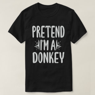 Tu so, als wäre ich ein Donkey Easy Lazy Halloween T-Shirt