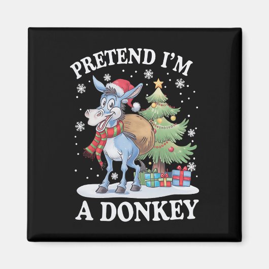 Tu so, als wäre ich ein Donkey-Weihnachtsbaum und Magnet (Vorne)