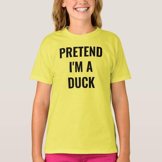Tu so, als wäre ich ein Duck Halloween Fall Gag T-Shirt (Vorderseite)