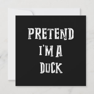 Tu so, als wäre ich ein Duck Halloween-Kostümpaare Einladung