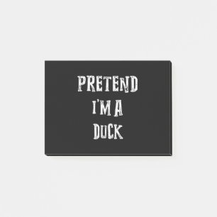 Tu so, als wäre ich ein Duck Halloween-Kostümpaare Post-it Klebezettel