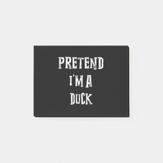 Tu so, als wäre ich ein Duck Halloween-Kostümpaare Post-it Klebezettel (Vorderseite)