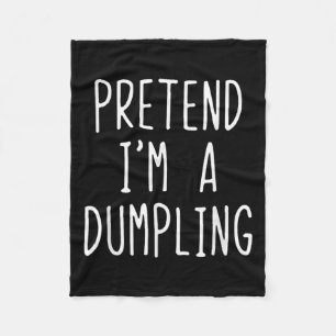 Tu so, als wäre ich ein Dumpling Kostüm Halloween Fleecedecke