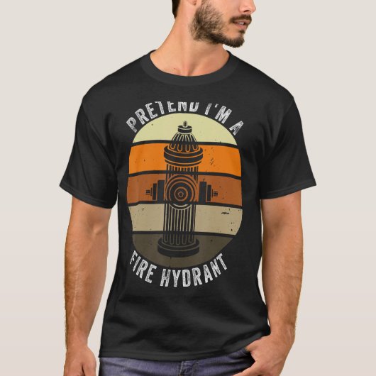 Tu so, als wäre ich ein Feuerlöschmittel Retro Laz T-Shirt (Vorderseite)