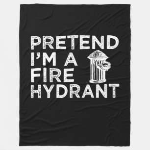 Tu so, als wäre ich ein Feuerwehrmittel   Funny Fi Fleecedecke