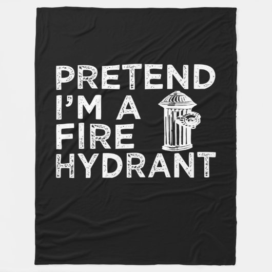 Tu so, als wäre ich ein Feuerwehrmittel | Funny Fi Fleecedecke (Vorderseite)