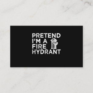 Tu so, als wäre ich ein Feuerwehrmittel Funny Fi Visitenkarte