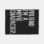 Tu so, als wäre ich ein Filmfigur Funny Halloween Fleecedecke (Vorderseite (Horizontal))