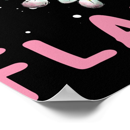 Tu so, als wäre ich ein Flamingo Funny Halloween-K Poster (Ecke)