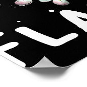 Tu so, als wäre ich ein Flamingo Funny Halloween-K Poster (Ecke)